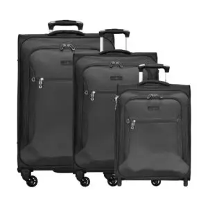 d & n Travel Line 6404 - Trolley-Set, 3-delig. Zwart