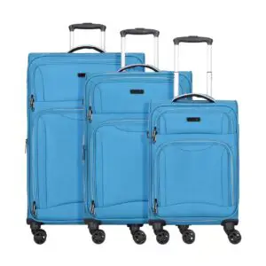 d & n Travel Line 9204 01 - Trolley-Set, 3-delig. Aqua Blauw